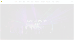 Desktop Screenshot of dancepartyhire.com.au